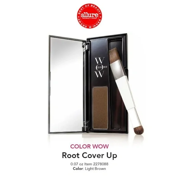 WOW Root Cover Up Light Brown powder With Case - Picture 3 of 9